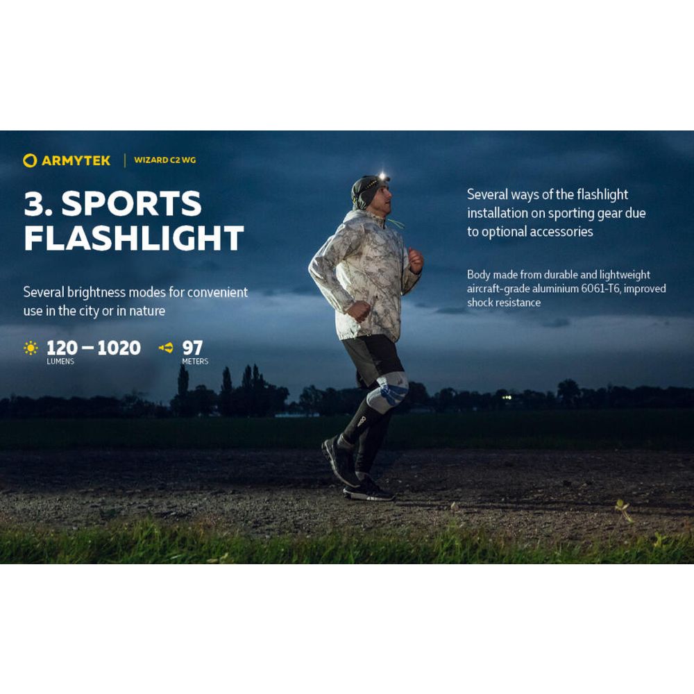 Armytek Baterijska lampa Wizard C2 WG slika 19