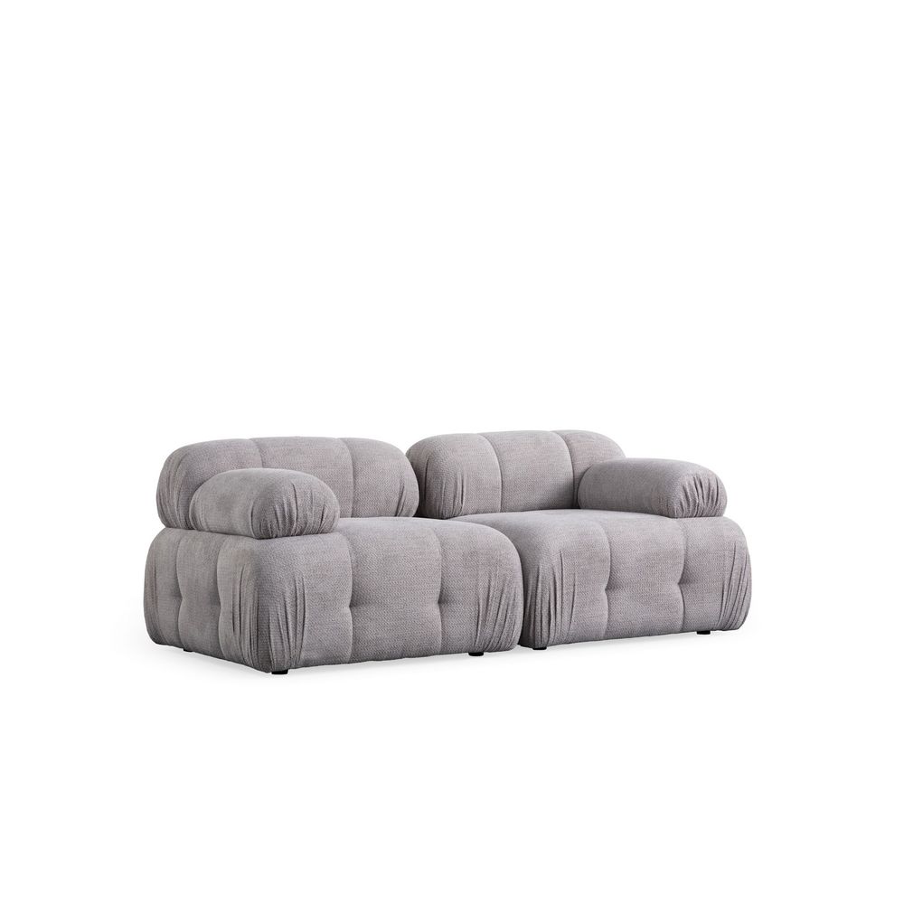 Petite 2 - Svijetlo Siva Dvosjed Sofa slika 4