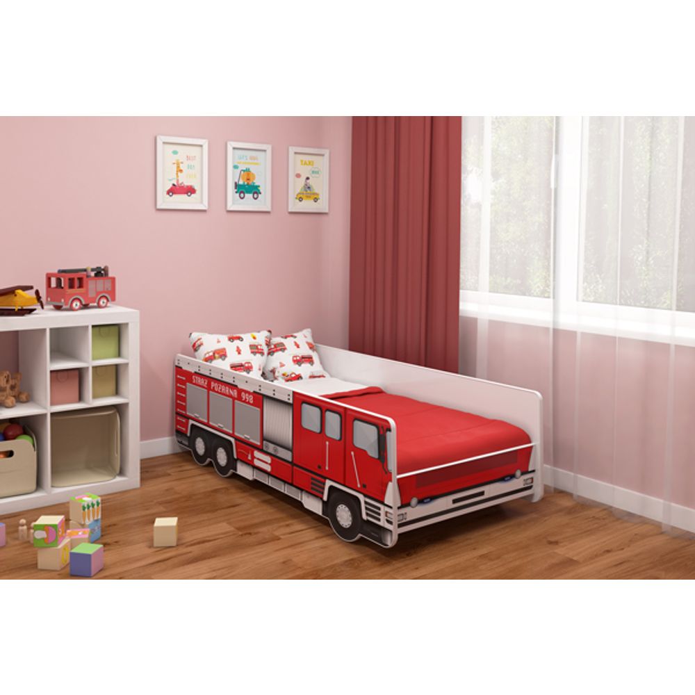 ACMA Dječiji krevet Fire Truck - 160x80cm  slika 1