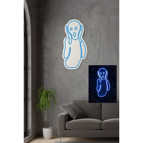Wallity Ukrasna plastična LED rasvjeta, Scream - Blue slika 4