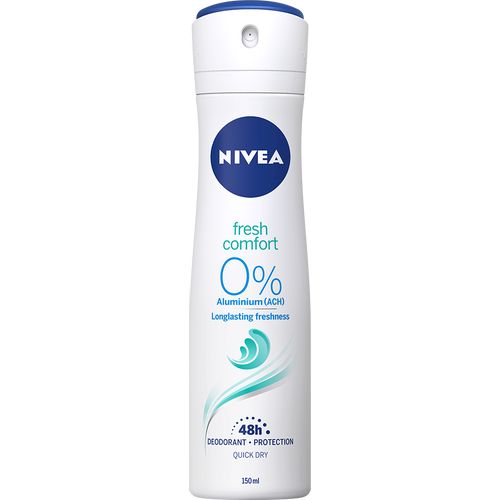 NIVEA Fresh Comfort 0% Aluminium dezodorans u spreju 150ml slika 1