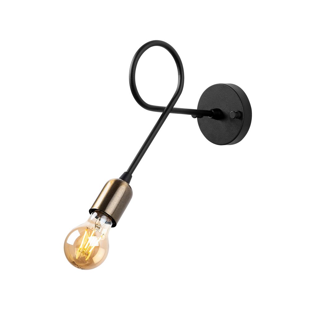 Viraj - 10865 Crna Antikna Zidna Lampa slika 4