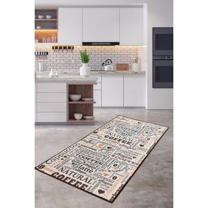 Fincan - Ecru   Multicolor Hall Carpet (100 x 200)