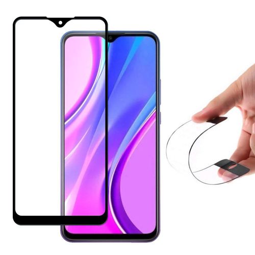 Full Cover Flexi Nano hibridni zaštitnik zaslona s okvirom za Xiaomi Redmi 9 slika 1