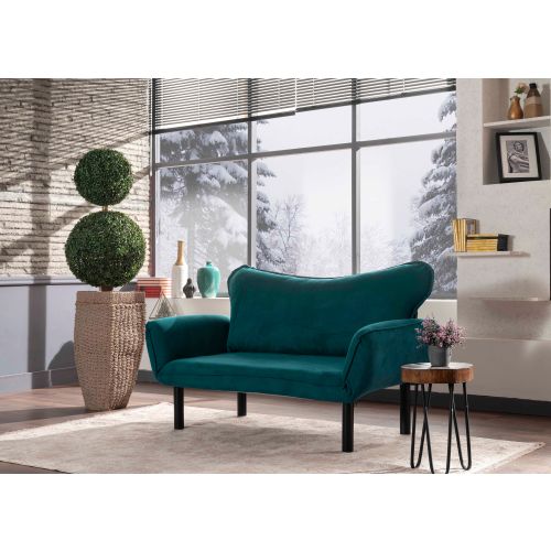 Atelier Del Sofa Chatto - Dvoseda na razvlačenje u boji petrol plave slika 1