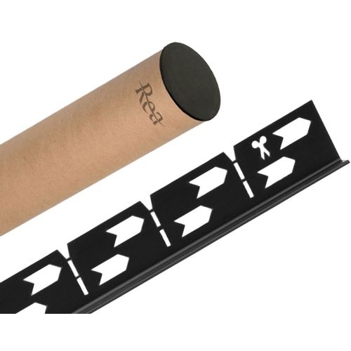 Letva za tuš kabinu 100cm Black slika 7