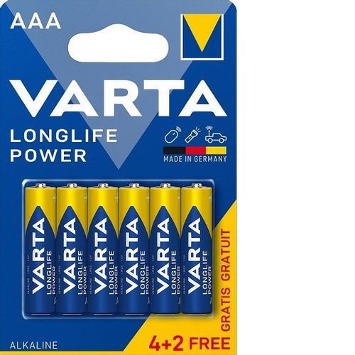 Varta Longlife Power baterije AAA 4+2 kom slika 2