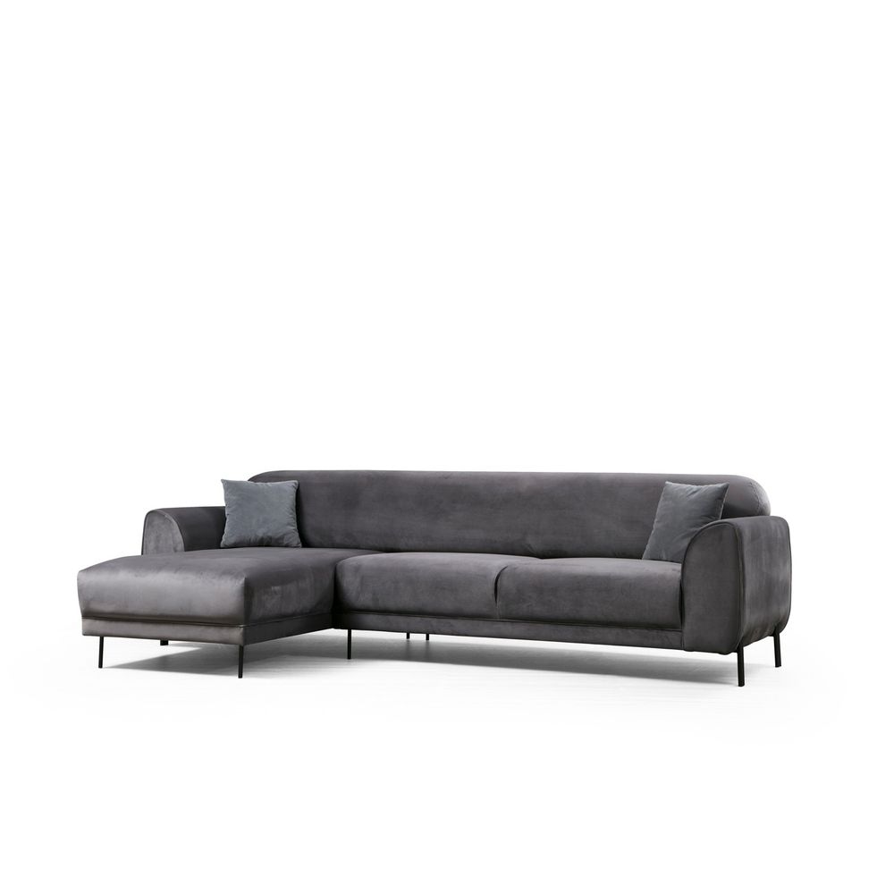 Sofa na razvlačenje - Lijevi kutak (Chl-3R) u antracit boji slika 9