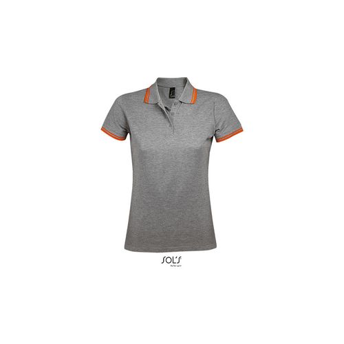 PASADENA WOMEN ženska polo majica sa kratkim rukavima - Grey melange, L  slika 4