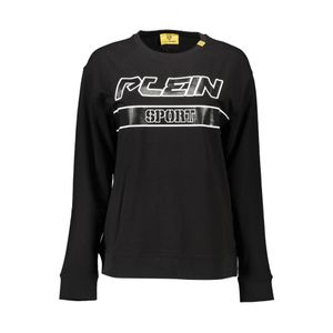 PLEIN SPORT SWEATSHIRT WITHOUT ZIP WOMAN BLACK