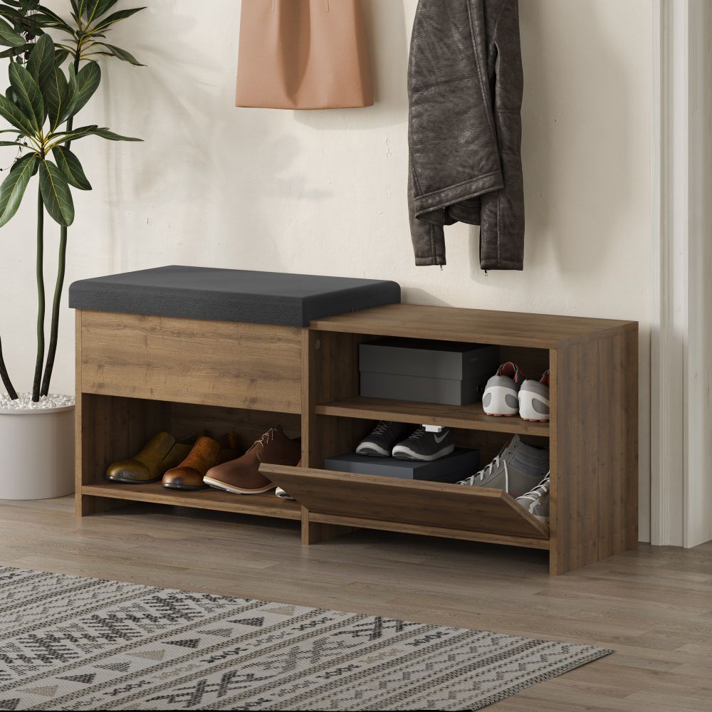 Filux Bench - Moderna klupa sa prostorom za obuću slika 4
