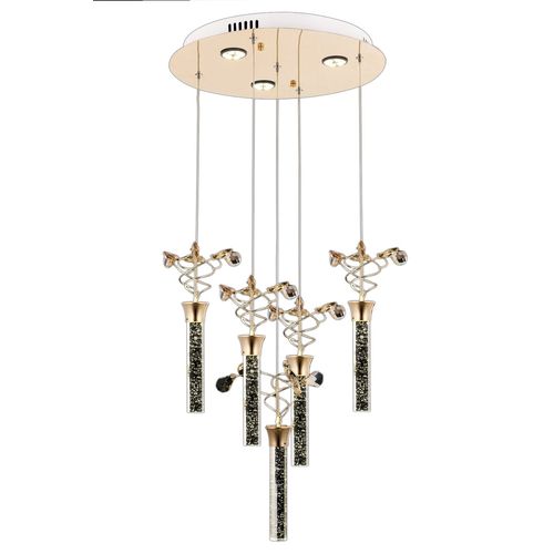 AV-1753-5ST Yellow Chandelier slika 3