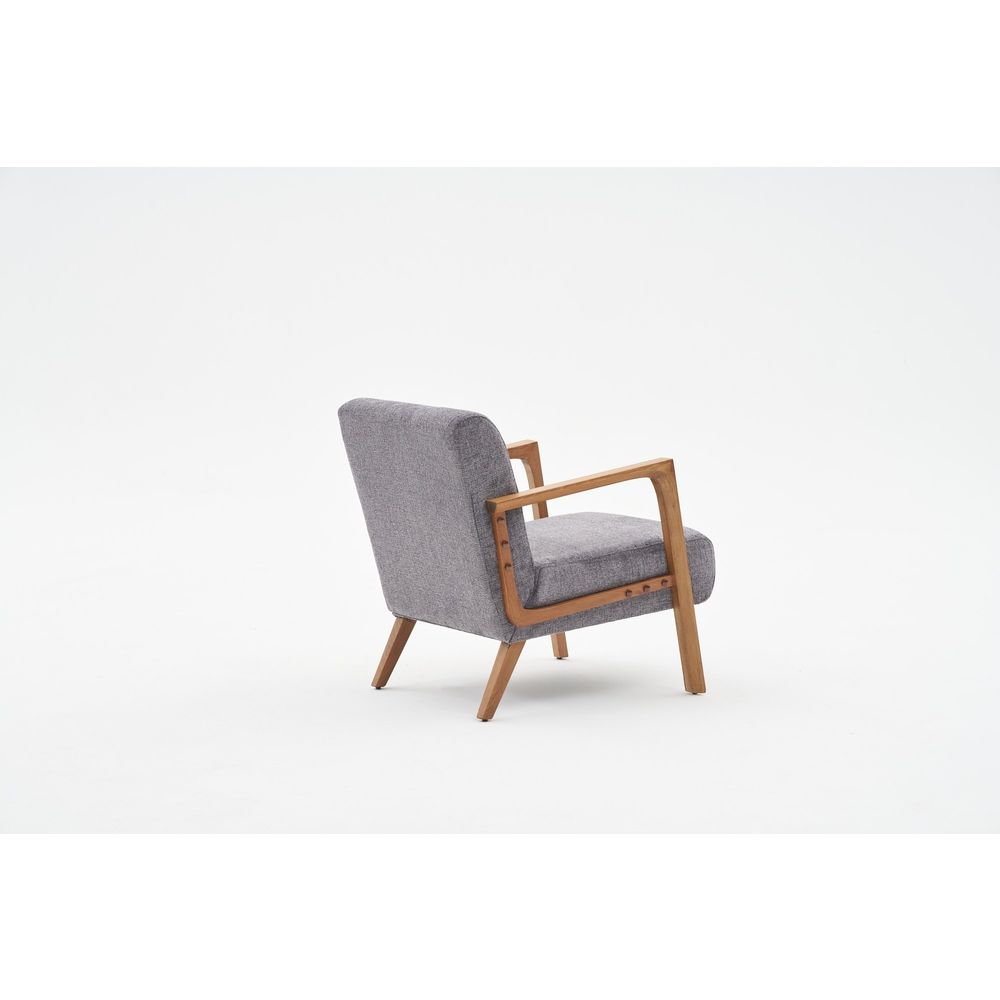 Sivi Wing Chair - Kemer slika 5