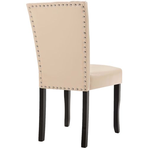 Blagovaonske stolice od umjetne kože 2 kom krem slika 6