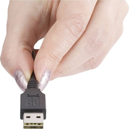 Renkforce USB kabel USB 2.0 USB-A utikač, USB-Micro-B utikač 1.80 m crna utikač primjenjiv s obje strane, pozlaćeni kontakti RF-4096110 slika 2
