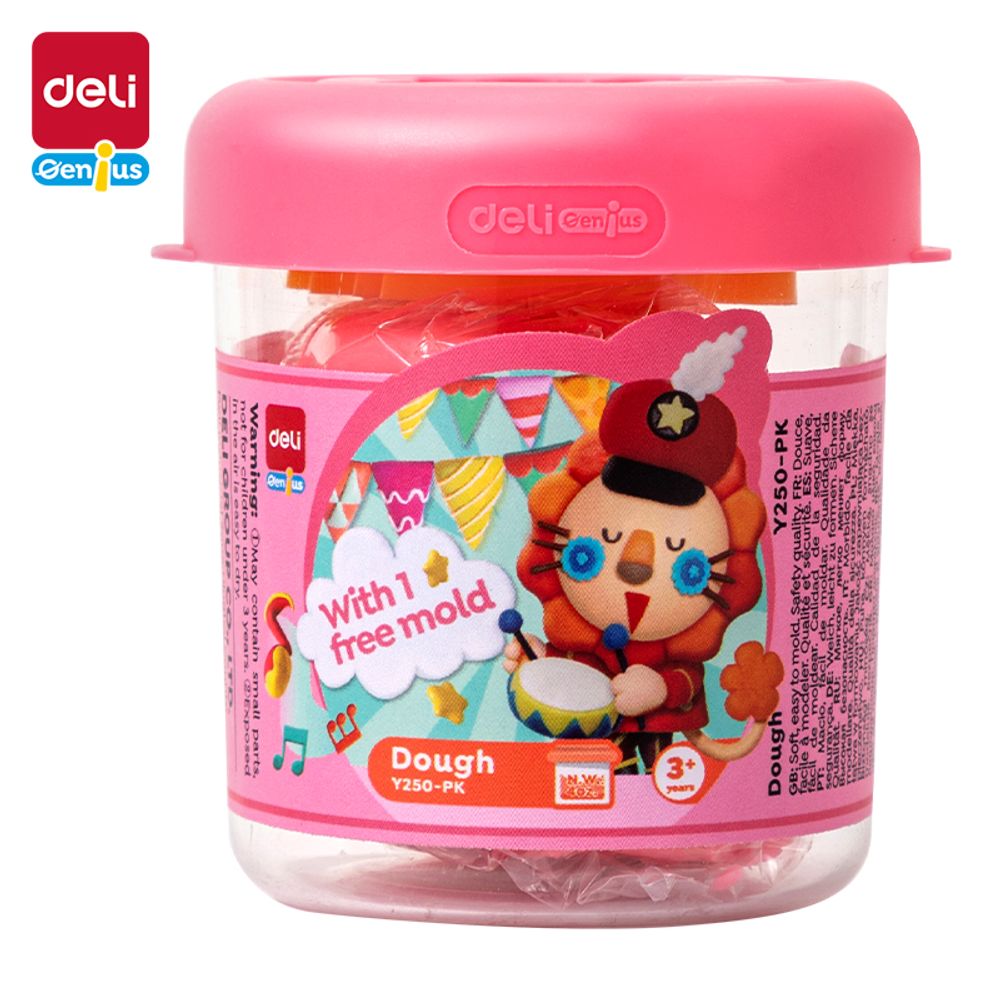 MASA ZA MODELIRANJE PINK 113g SA JEDNIM ŠABLONOM SUŠI SE NA VAZDUHU slika 1