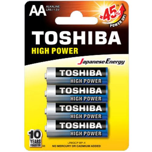 Toshiba High Power Alkalna Baterija Lr6 Bp 4/1 slika 1