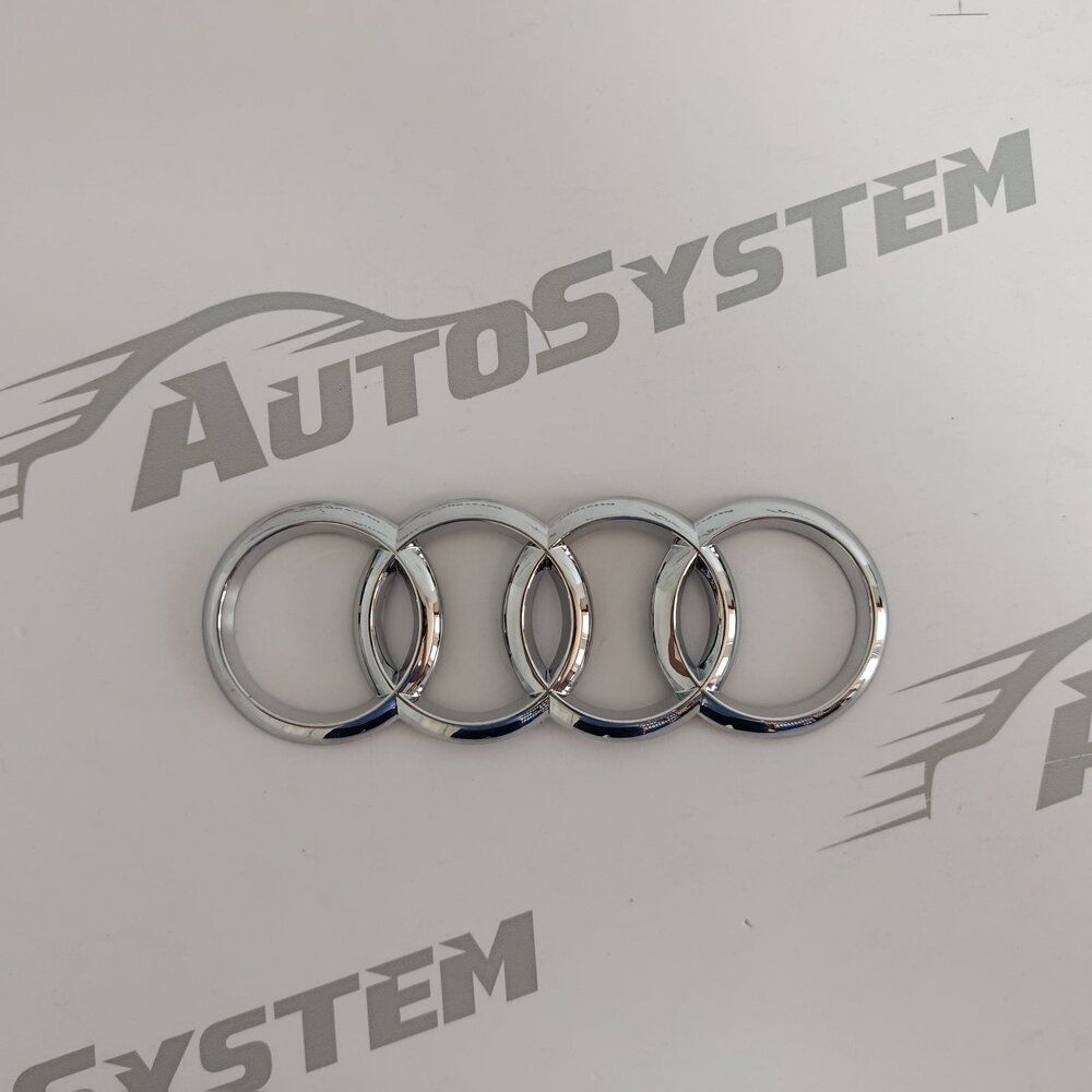 PLASTIČNA OZNAKA AUDI HROM 19,3x6,8cm (KONVEKSNA, SAMOLJEPLJIVA) slika 1