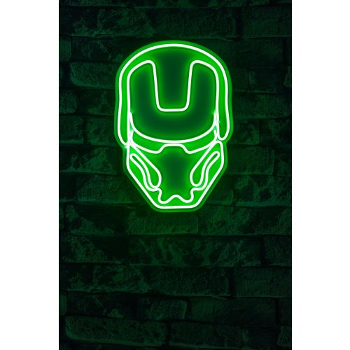 Wallity Ukrasna plastična LED rasvjeta, Iron Man - Green slika 10