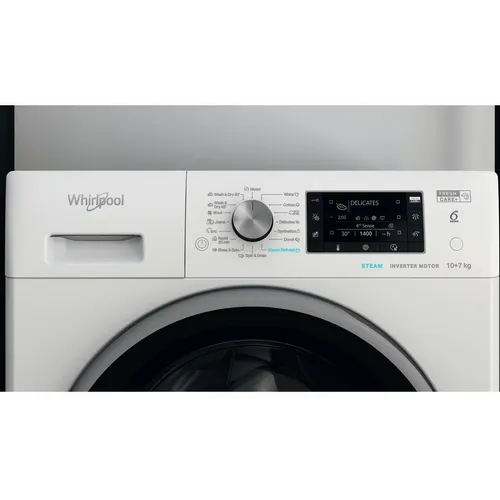 Whirlpool FFWDD 107426 BSV EE Mašina za pranje i sušenje veša, 10/7 kg, 1400 rpm, Inverter, FreshCare+, 6th Sense Technology slika 3
