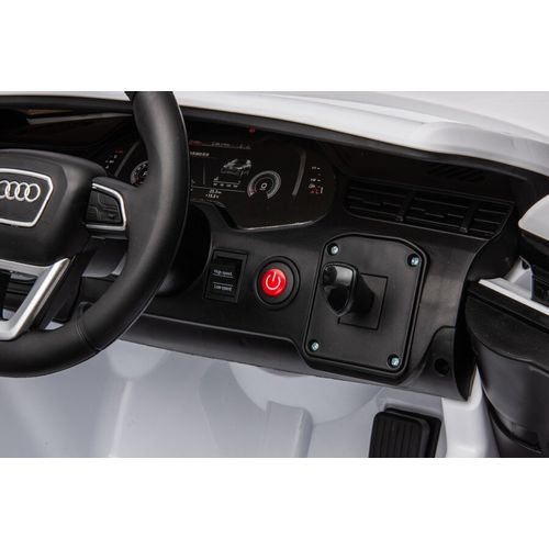 Licencirani auto na akumulator Audi Q7 - bijeli/lakirani slika 8