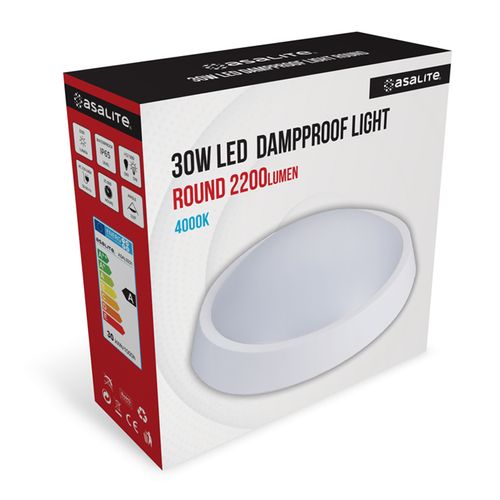 LED stropna svjetiljka, 30W, IP65, 4000K, 2200lm slika 1