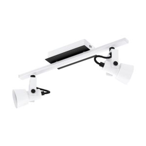 Eglo Trilloo rlektor/2, led, gu10, 2x5w, 2x400lm, crno/bijela 