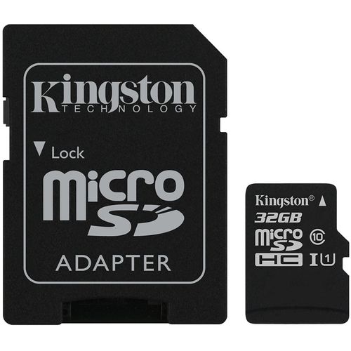 Kingston 32GB microSDHC Canvas Select Plus 100R A1 C10 Card + ADP EAN: 740617298680 slika 1