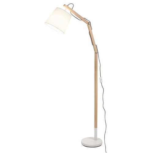 Rabalux Thomas podna lampa E27 60W bela+drvo slika 2