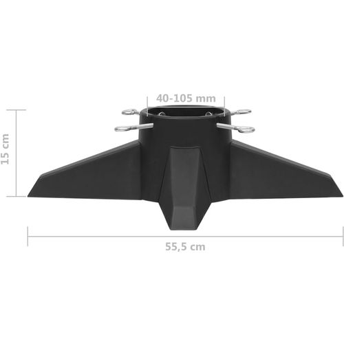 Stalak za božićno drvce sivi 55,5 x 55,5 x 15 cm slika 7