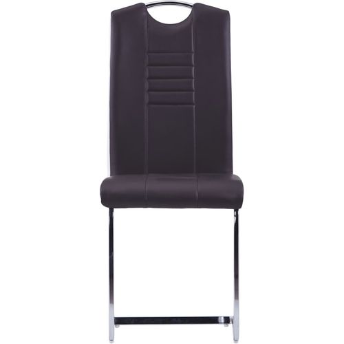 Konzolne blagovaonske stolice od umjetne kože 6 kom smeđe slika 21
