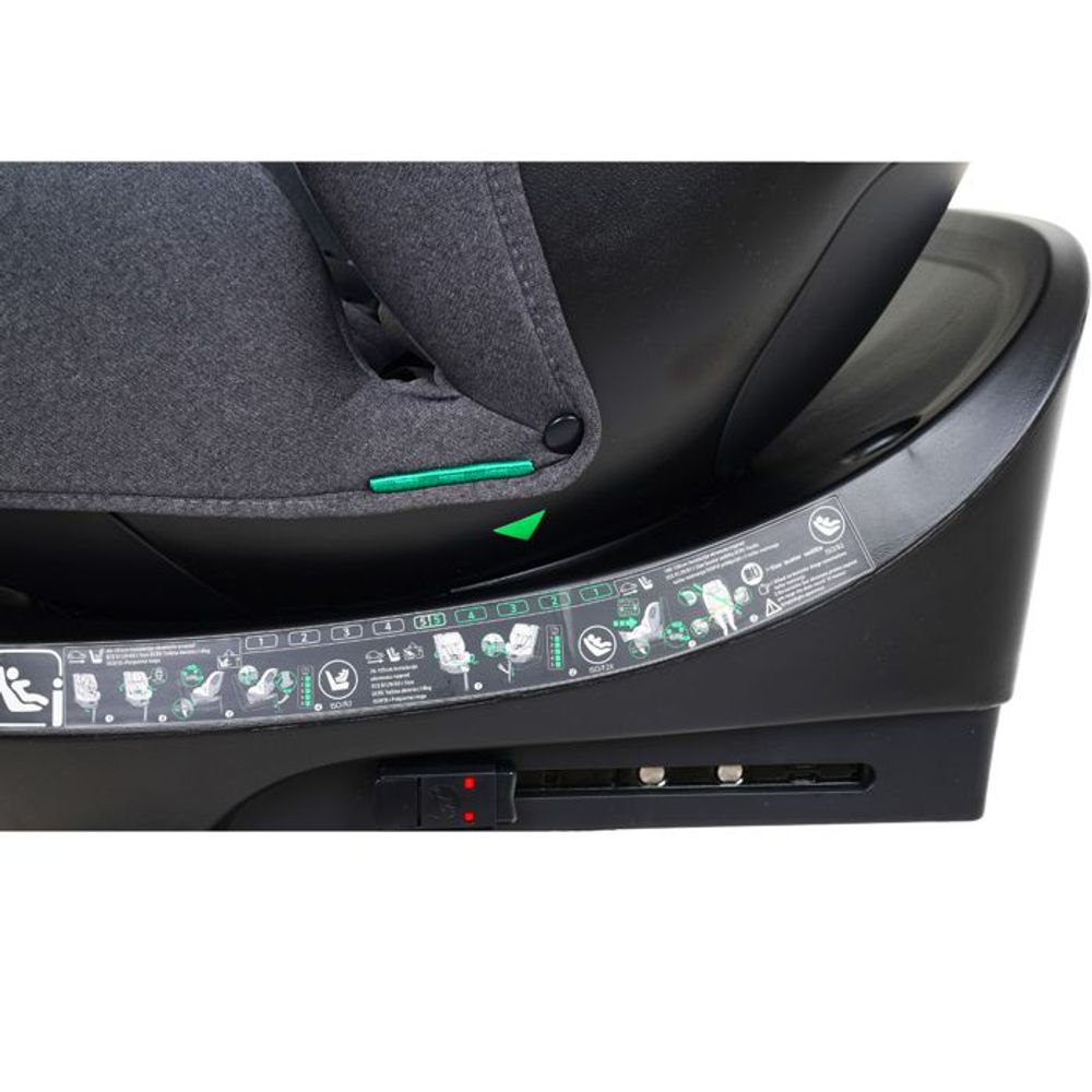Jungle Rotirajuća autosjedalica JET 360° i-Size Isofix, Crna slika 12