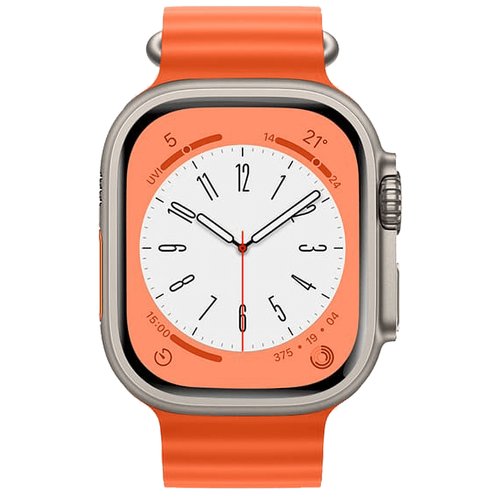 hoco. Silikonski remen za iWatch, 42/44/45/49mm, orange - iWatch WA12 Orange slika 3