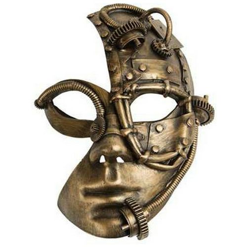 Maska My Other Me Crna Steampunk slika 1