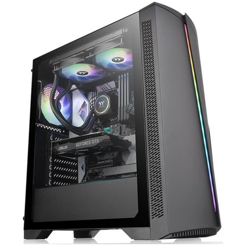 Thermaltake H350 TG RGB Mid tower, tempered glass, 1x 120mm Standard fan slika 1