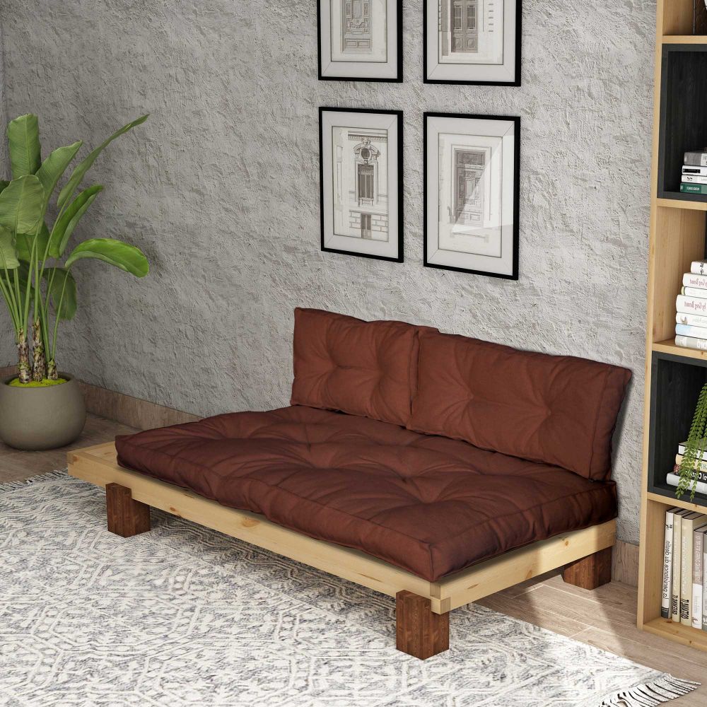 Lounger CPT8373-200, prirodne i crvene boje slika 3