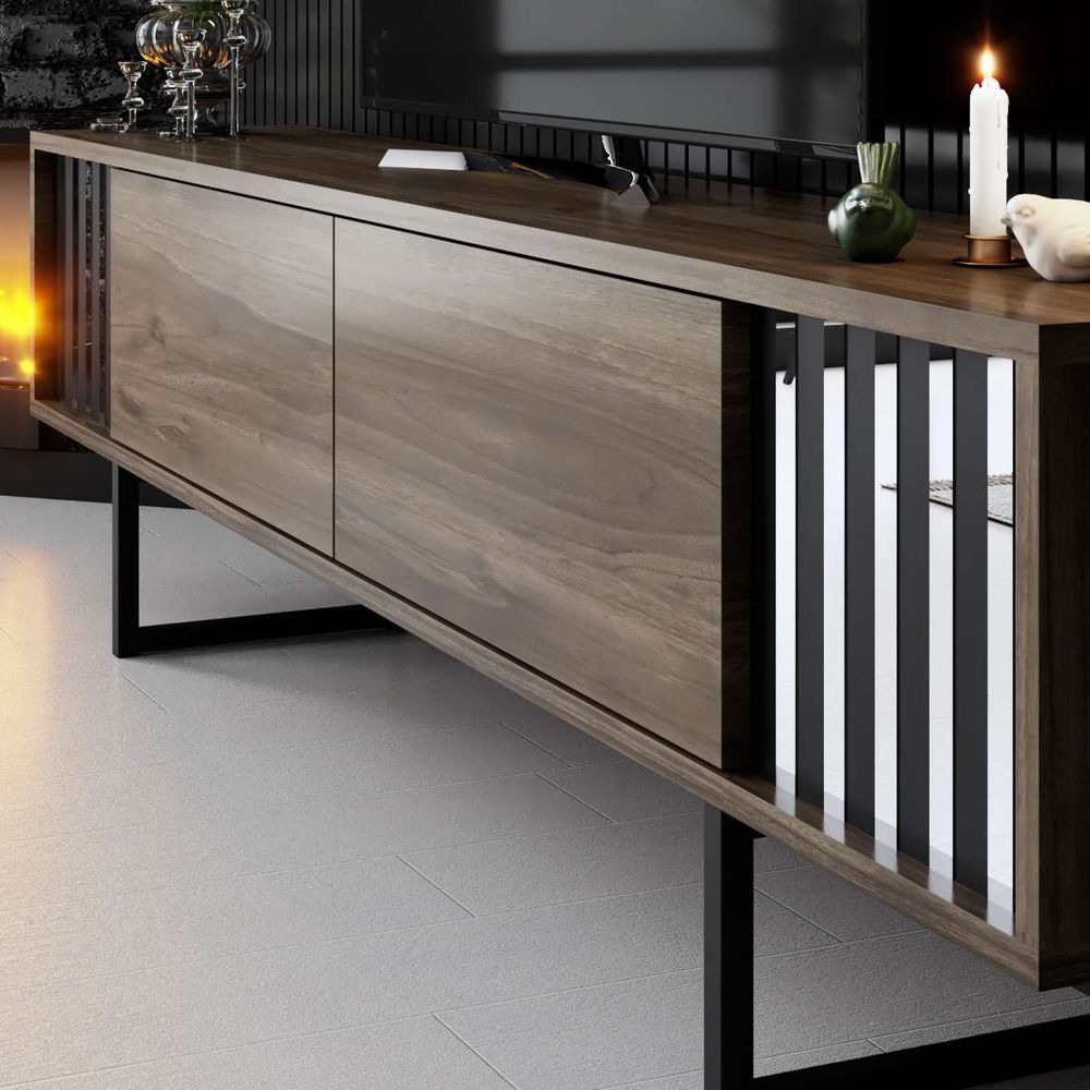 TV Stalak Chrome Line - Orasi orah i crna slika 4