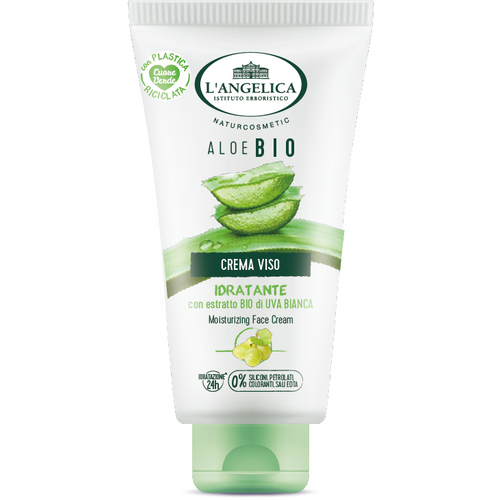 L'ANGELICA Aloe bio krema za lice s organskim grožđem 75  slika 1