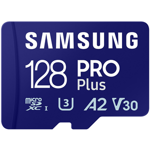 MicroSD MB-MD128SB/WW 128GB, PRO Plus, SDXC, UHS-I U3 V30 A2, Read up to 180MB/s, Write up to 130 MB/s, for 4K and FullHD video recording, w/USB Card Reader