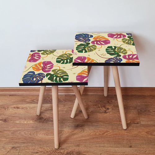 2SHP139 - Multicolor Multicolor Nesting Table (2 Pieces) slika 1