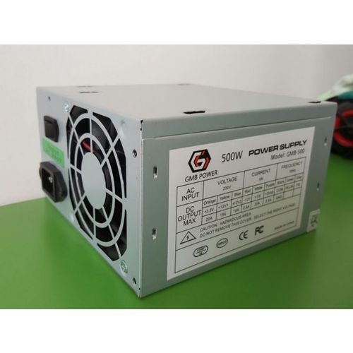 GMB-500-8 bez kutije ** Gembird napajanje 500W 8cm FAN, 20+4pin, 4pin 12V, 2xSATA 2xIDE 4-pin, (770) slika 1