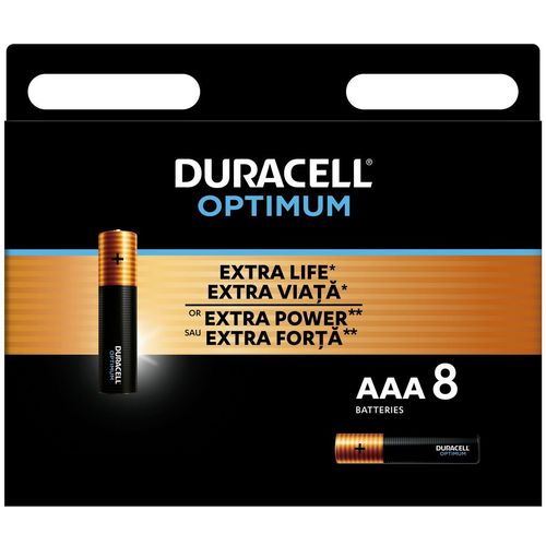 Duracell Optimum baterija AAA 8 kom slika 1