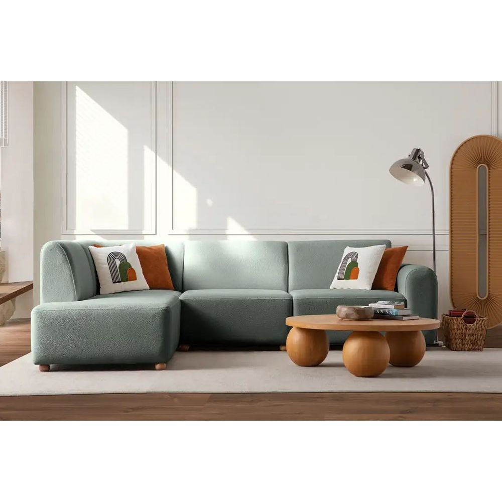 Ugaona Sofa S-Loft Left - boja: morska zelena slika 3