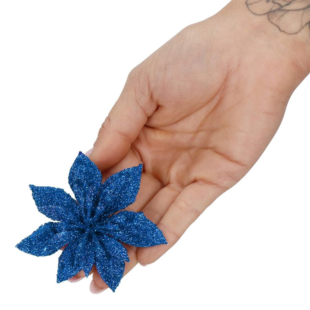 Ca1239 božićni ukrasi s božićnom zvijezdicom 15 cm slika 6
