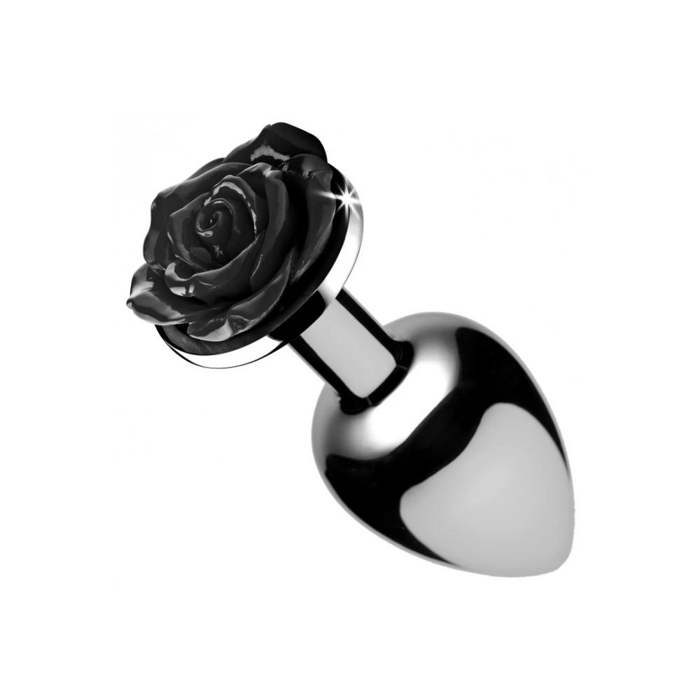 XR Brands Black Rose - analni čep - Srednji slika 1