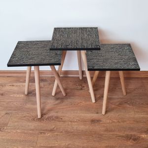 Nesting Table Set (3 komada) 3Shp329 - boja: Antracit