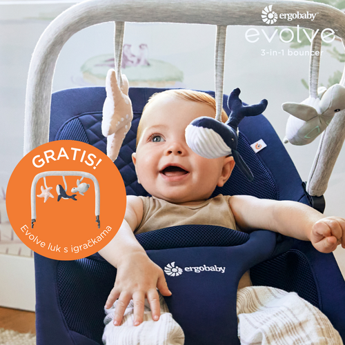 Ergobaby ležaljka Evolve 3u1 - Midnight Blue  slika 1