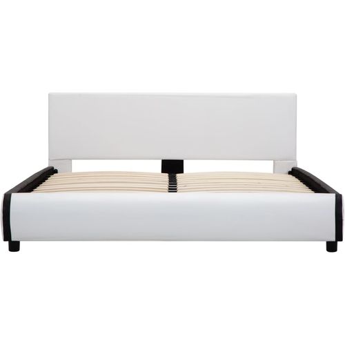 Okvir za krevet od umjetne kože s ladicama bijeli 120 x 200 cm slika 4