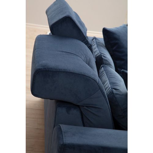 Frido Right (L3+Chl) - Navy Blue Navy Blue Corner Sofa slika 3