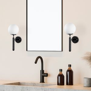 King - 11457 Crna i Bijela Zidna Lampa